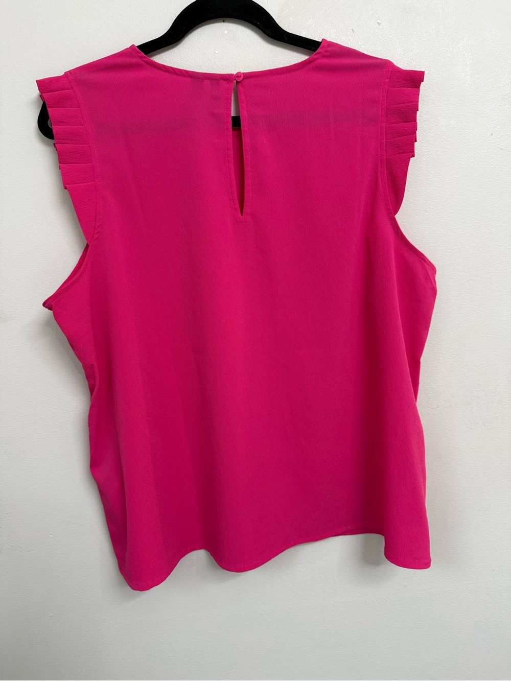 Vero Moda Hot Pink Ruffle-Trim Sleeveless Top - Picture 4 of 5